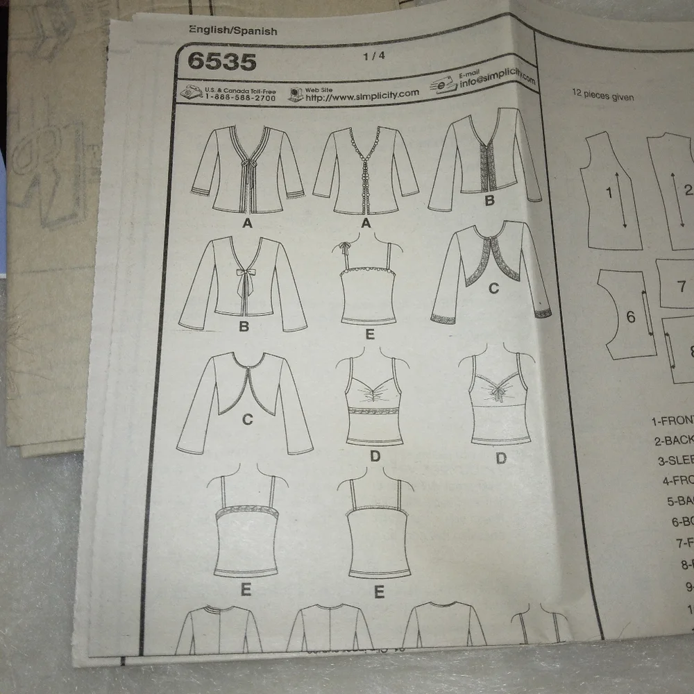 NEW LOOK Sz 8-18 Misses Fun strap top and bolero style top